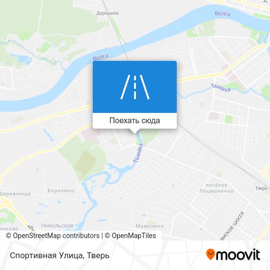 Карта Спортивная Улица