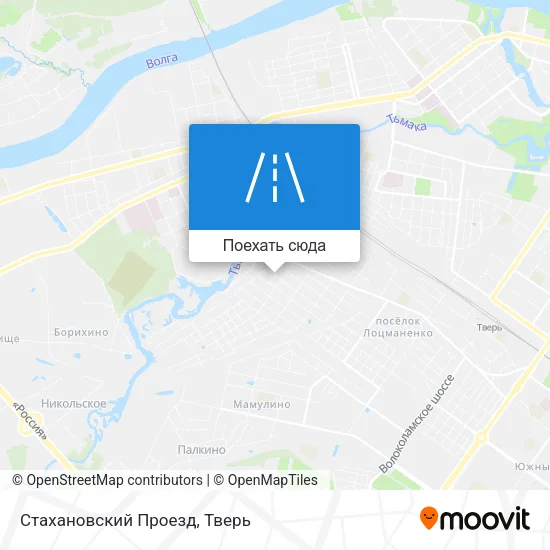 Карта Стахановский Проезд