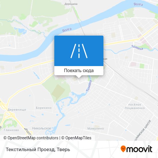 Карта Текстильный Проезд