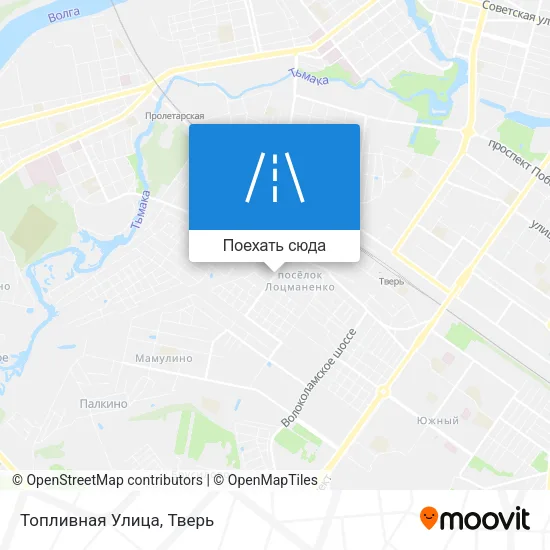 Карта Топливная Улица