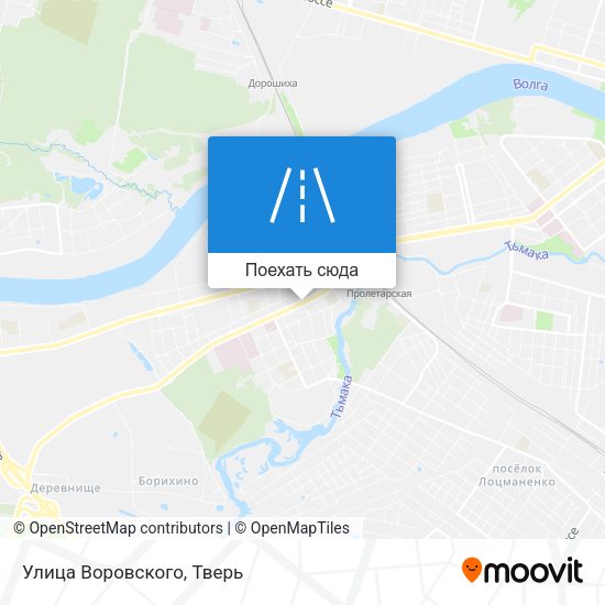 Карта Улица Воровского