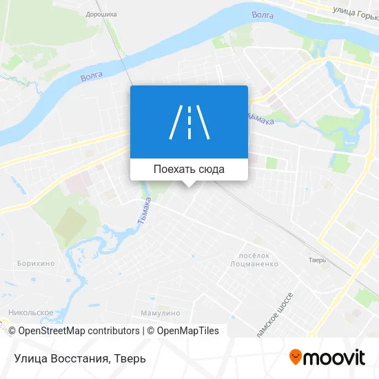 Карта Улица Восстания