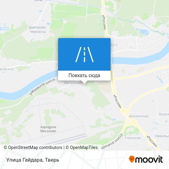 Карта Улица Гайдара