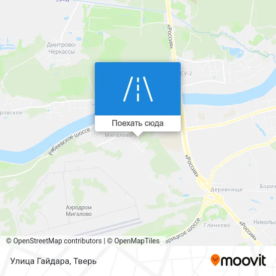Карта Улица Гайдара