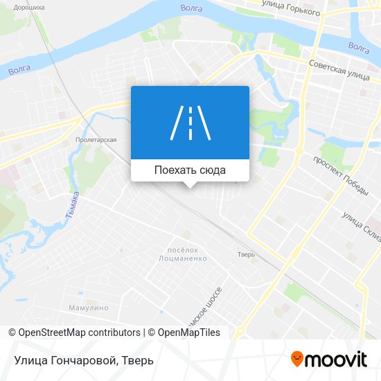 Карта Улица Гончаровой