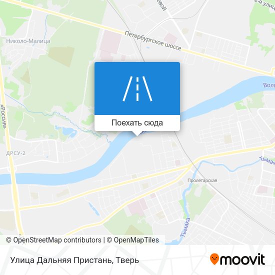 Карта Улица Дальняя Пристань