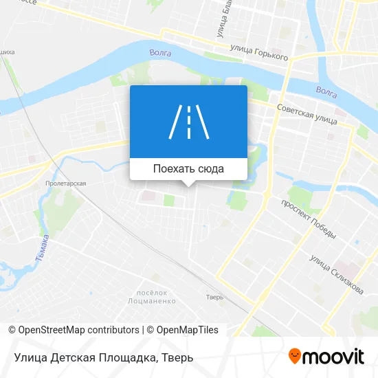 Карта Улица Детская Площадка
