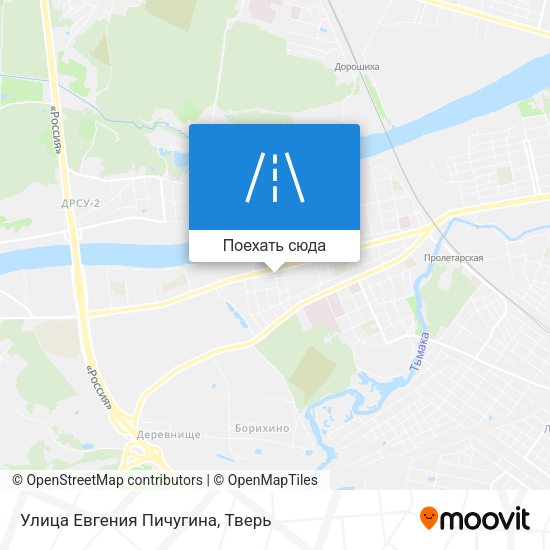 Карта Улица Евгения Пичугина