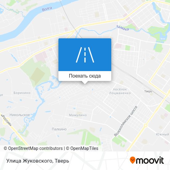Карта Улица Жуковского