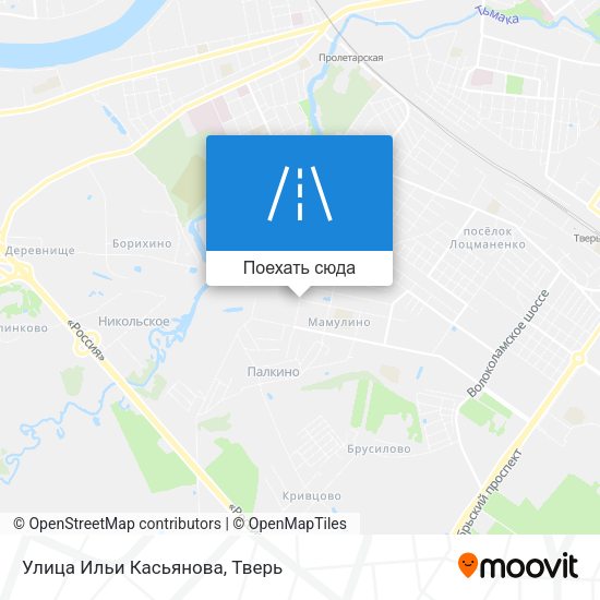 Карта Улица Ильи Касьянова