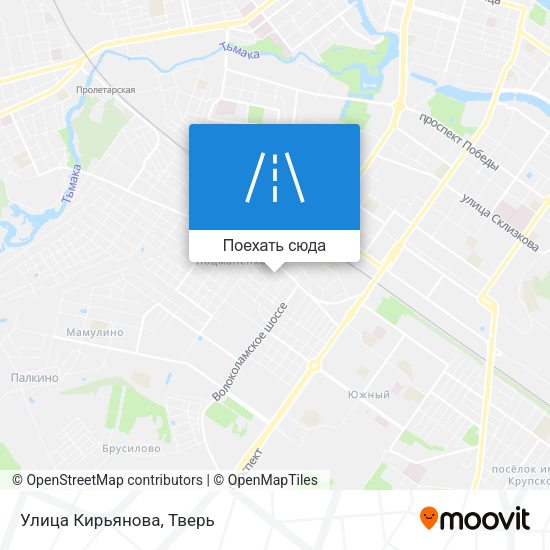 Карта Улица Кирьянова