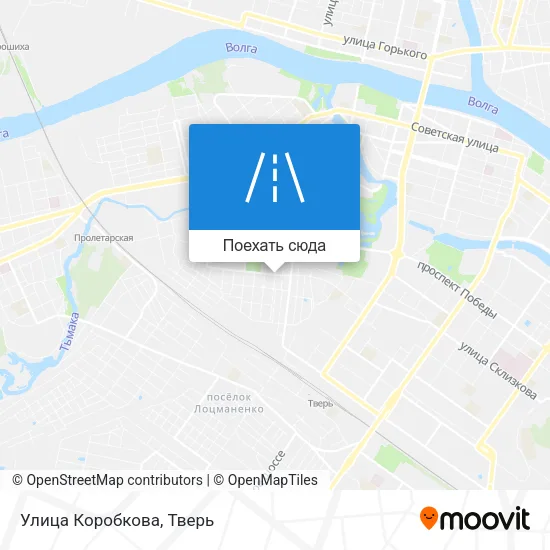 Карта Улица Коробкова