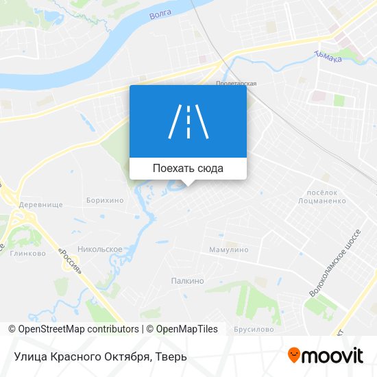 Карта Улица Красного Октября