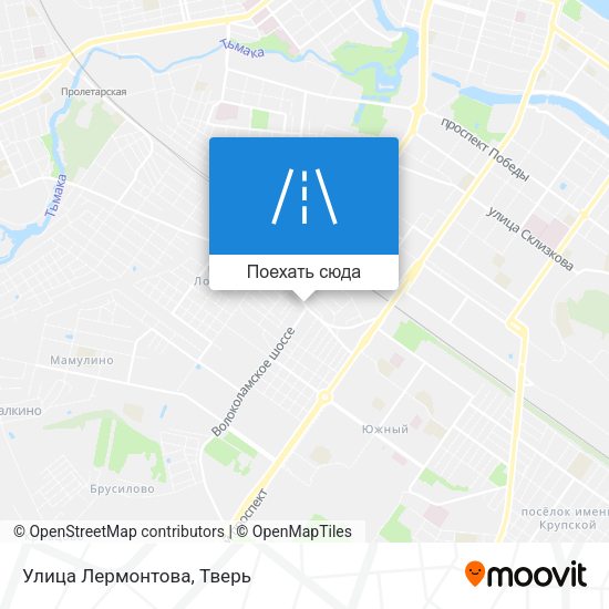 Карта Улица Лермонтова