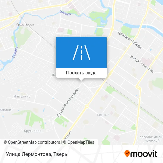 Карта Улица Лермонтова