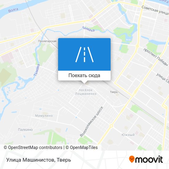 Карта Улица Машинистов