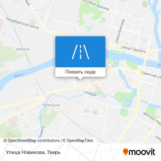 Карта Улица Новикова