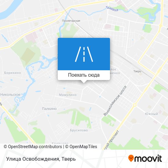 Карта Улица Освобождения