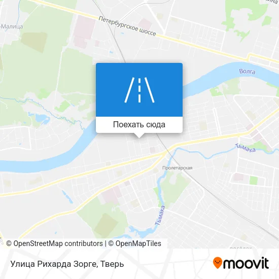 Карта Улица Рихарда Зорге