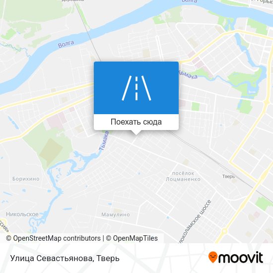 Карта Улица Севастьянова