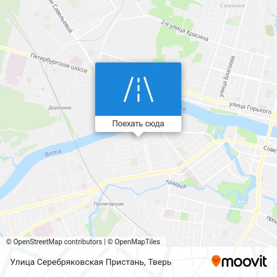 Карта Улица Серебряковская Пристань