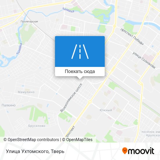 Карта Улица Ухтомского
