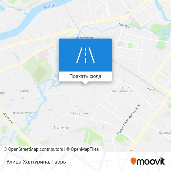 Карта Улица Халтурина