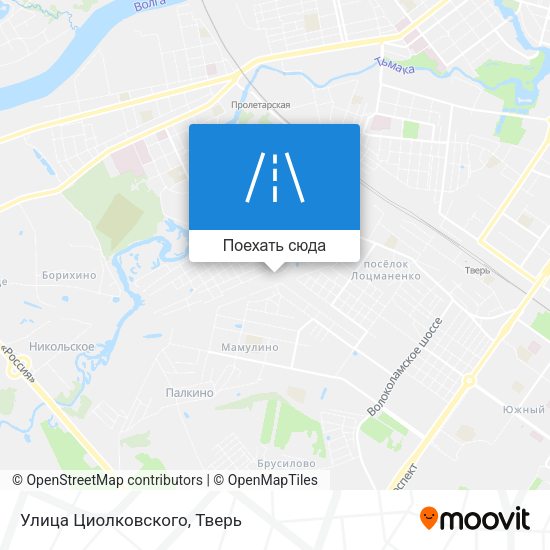 Карта Улица Циолковского