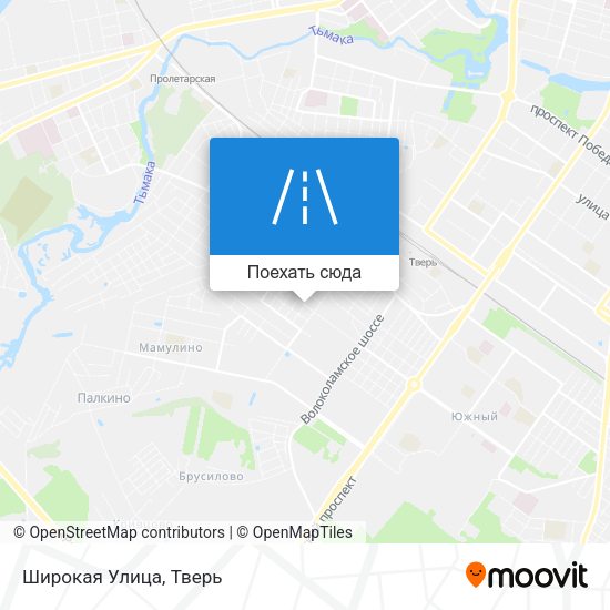 Карта Широкая Улица