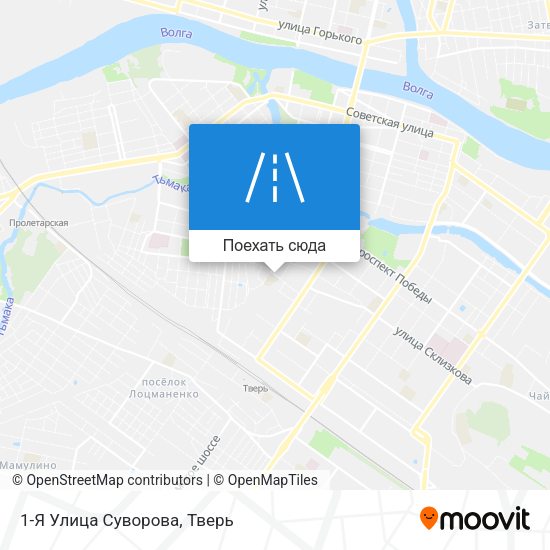 Карта 1-Я Улица Суворова