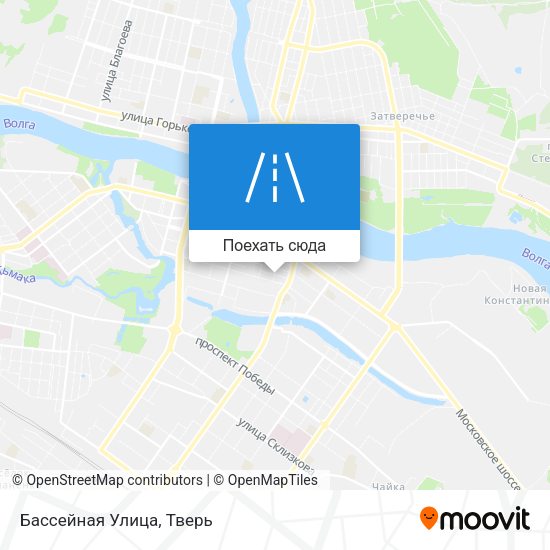 Карта Бассейная Улица