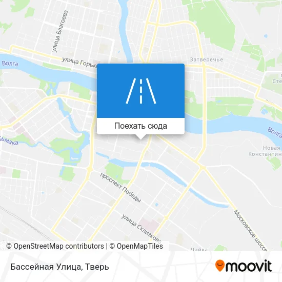 Карта Бассейная Улица
