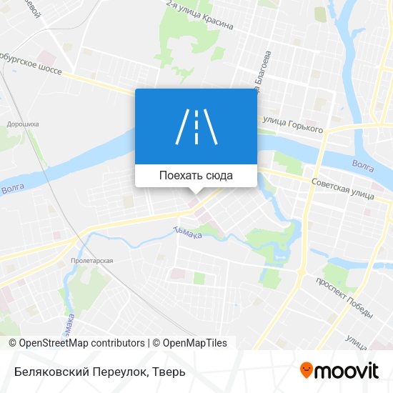 Карта Беляковский Переулок