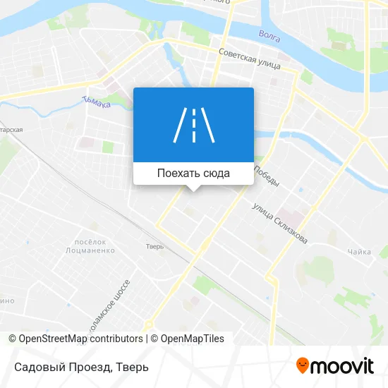 Карта Садовый Проезд