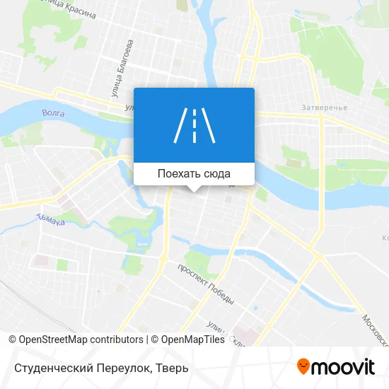 Карта Студенческий Переулок