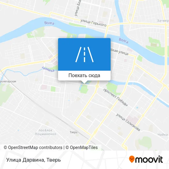 Карта Улица Дарвина