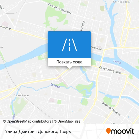 Карта Улица Дмитрия Донского