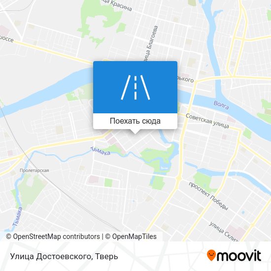 Карта Улица Достоевского