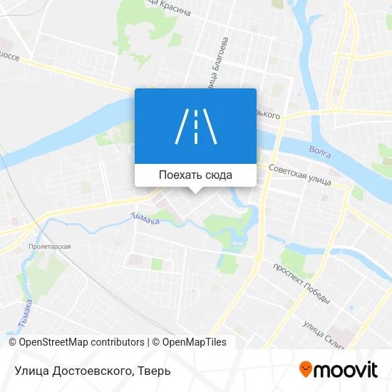 Карта Улица Достоевского