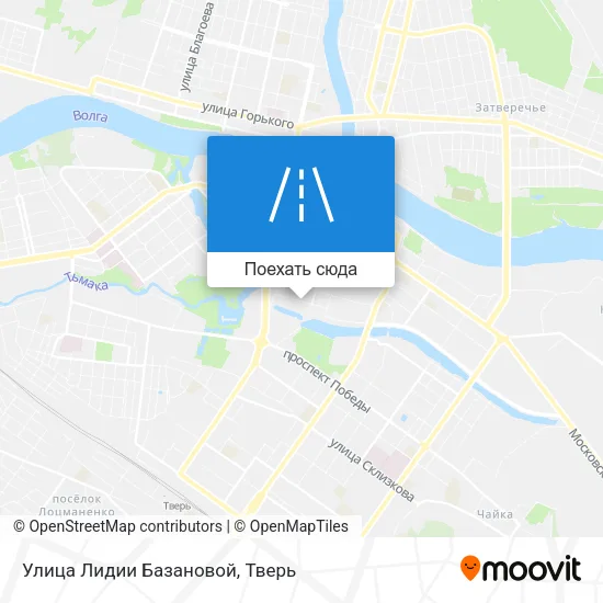 Карта Улица Лидии Базановой