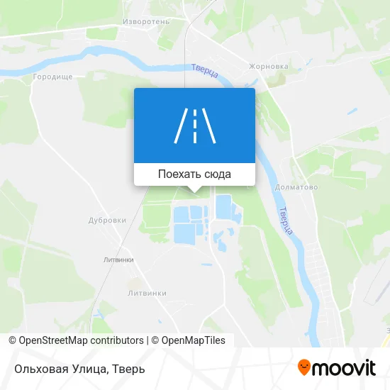 Карта Ольховая Улица