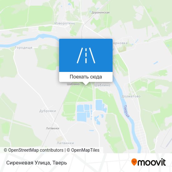 Карта Сиреневая Улица