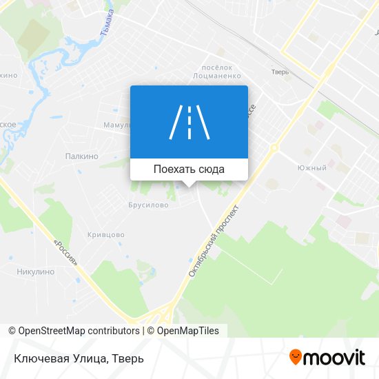 Карта Ключевая Улица
