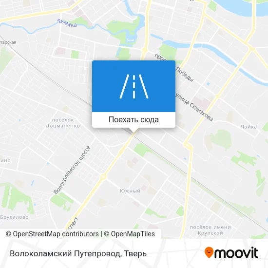 Карта Волоколамский Путепровод