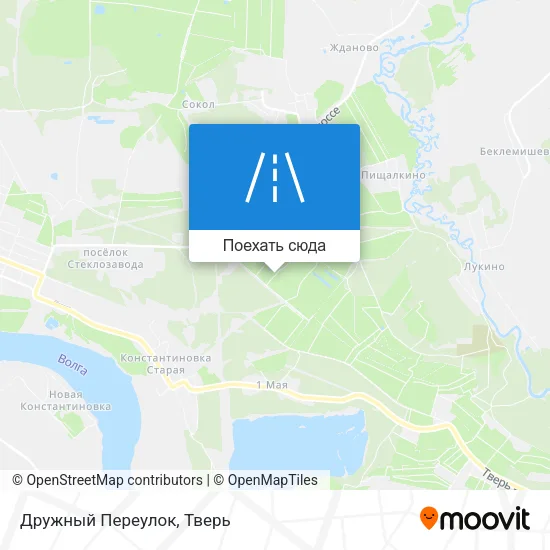Карта Дружный Переулок