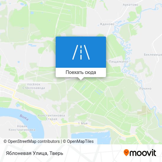 Карта Яблоневая Улица