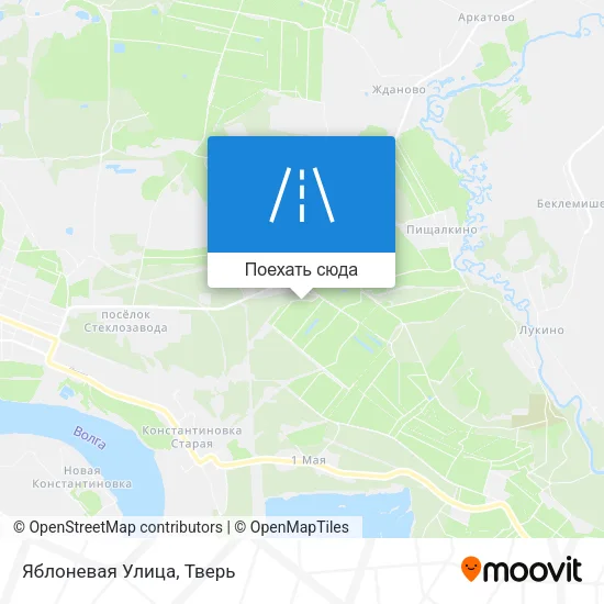Карта Яблоневая Улица