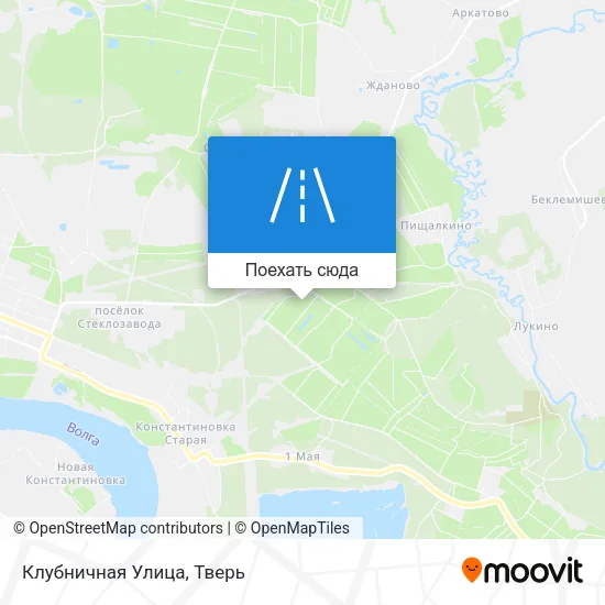 Карта Клубничная Улица