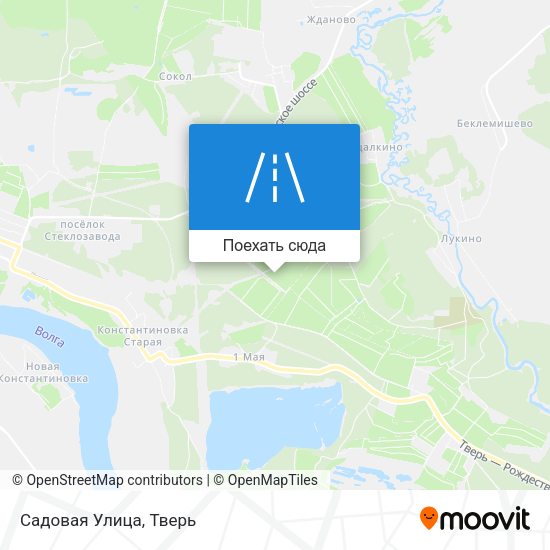 Карта Садовая Улица