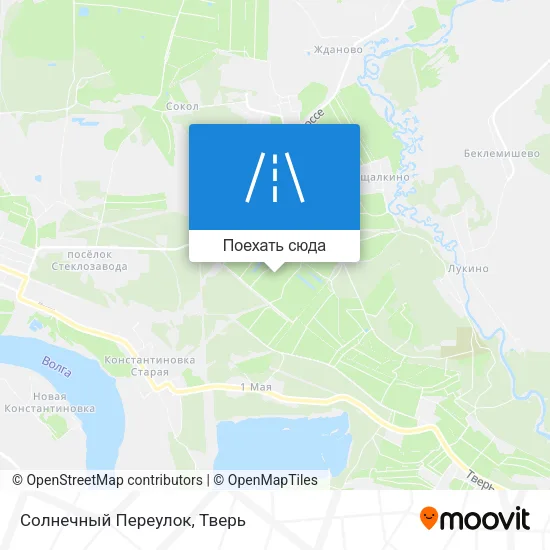 Карта Солнечный Переулок